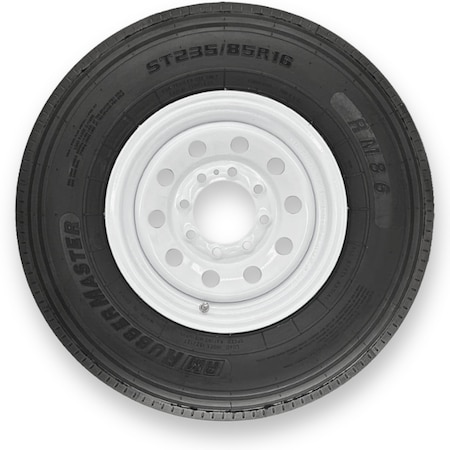 Rubbermaster - Steel Master Rubbermaster ST235/85R16 14 Ply Highway Rib Tire and 8 on 6.5 Modular Wheel Assembly 599364